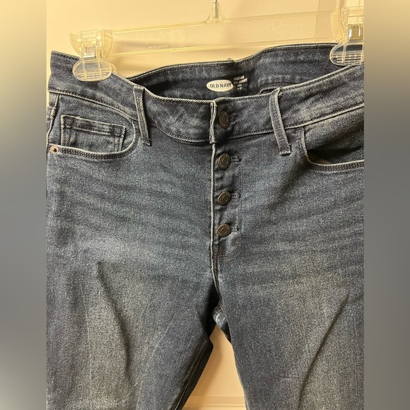 Old Navy Distressed Skinny Jeans, Rockstar Ankle, 10, Women - Picture 3 of 5